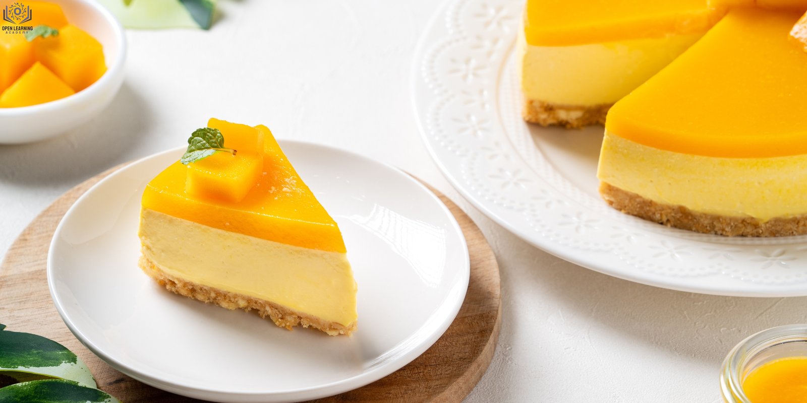 Making No Bake Mango Cheesecake