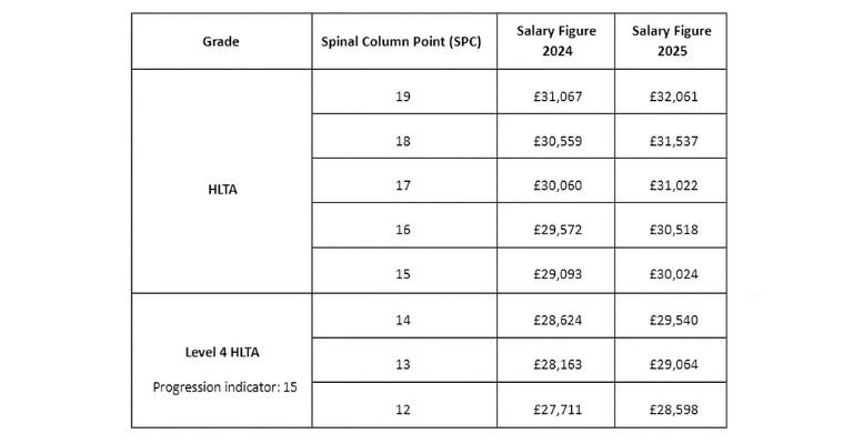 Higher-Level Teaching Assistant Pay